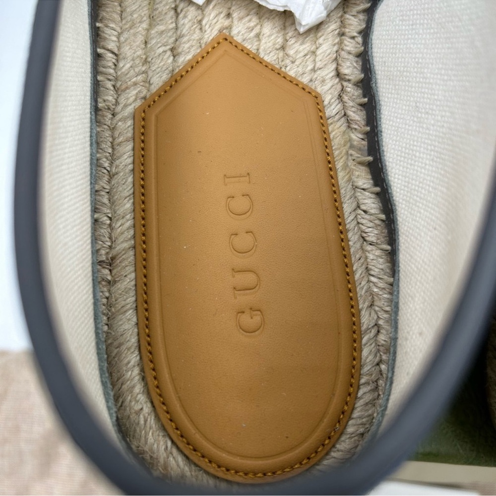 Men’s Gucci, blue denim ESPADRILLES size 8, made in Spain - Picture 9 of 10